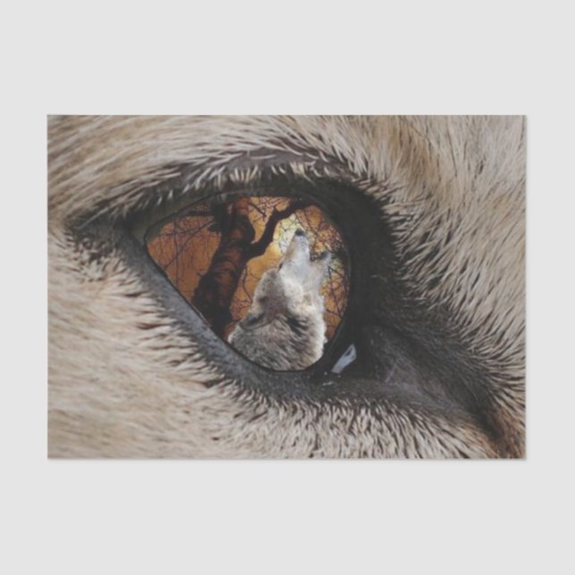 Papel De Seda O olho do lobo (Frente )