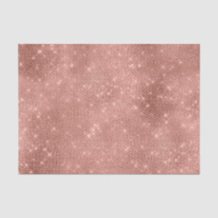 Papel De Seda O ouro cor-de-rosa da faísca cora doce nupcial do