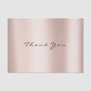Papel De Seda O ouro do rosa do rosa cora obrigado do brilho