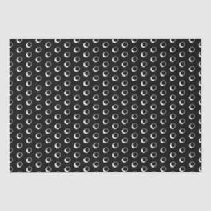 Papel De Seda O padrão moderno de bolinhas preto e branco divert