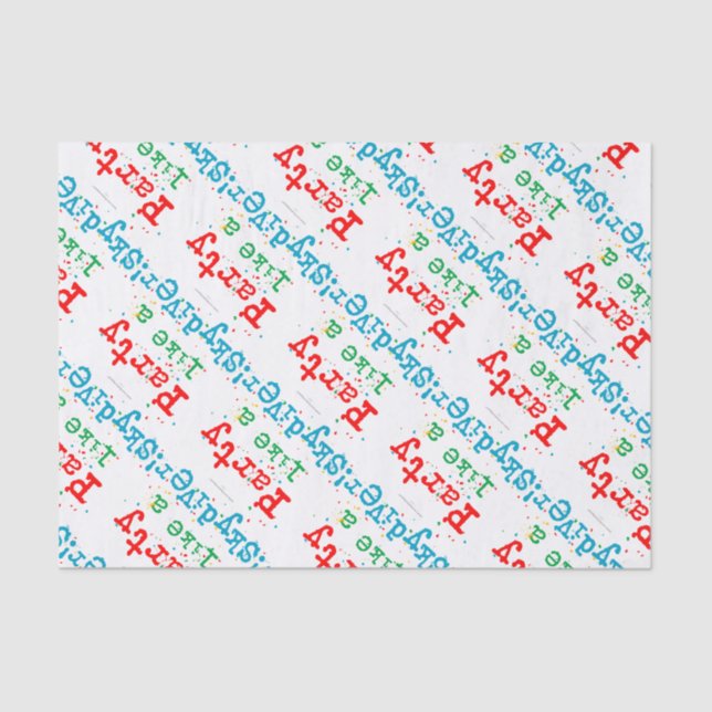 Papel De Seda O partido gosta de um SKYDIVER! (Frente )