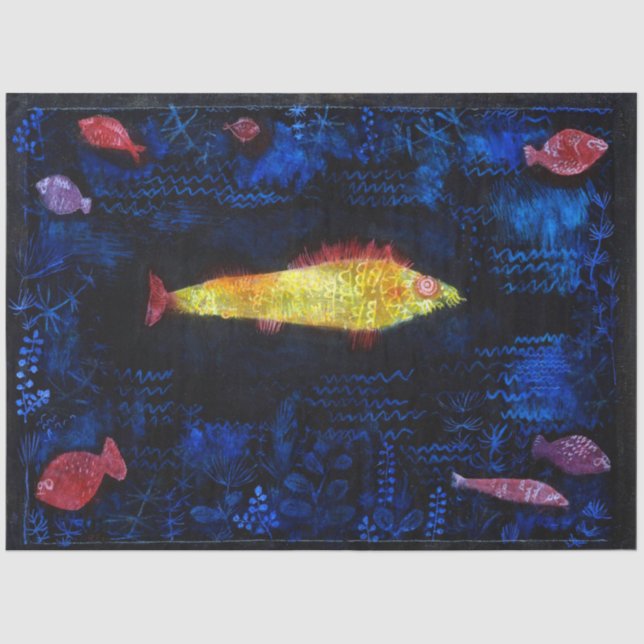 Papel De Seda O Peixe Goldfish, Paul Klee (Frente )