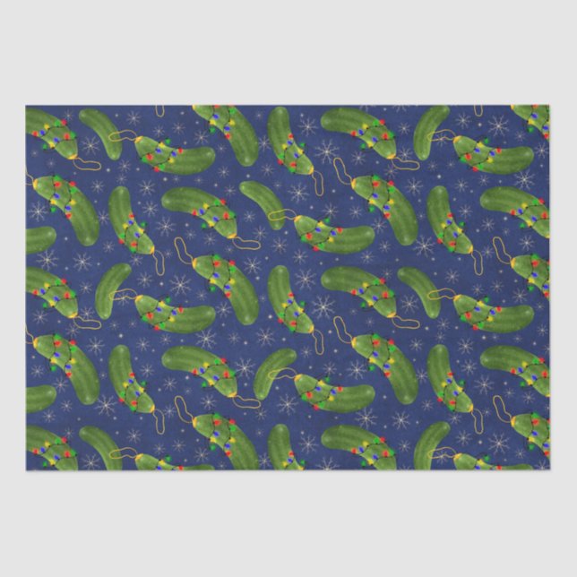 Papel De Seda O picles de Natal  (Frente )