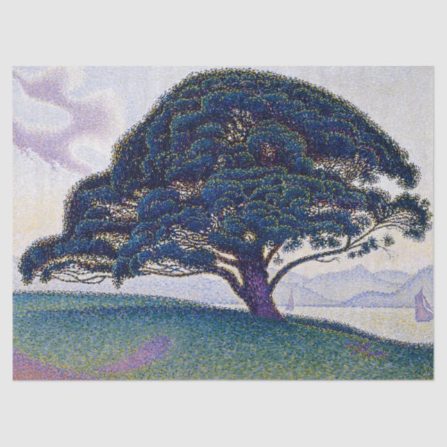 Papel De Seda O pinheiro de Bonaventure - Paul Signac (Frente )