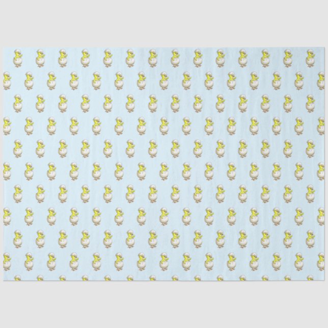 Papel De Seda O Pintinho de Páscoa Recém-Nascido (Frente )