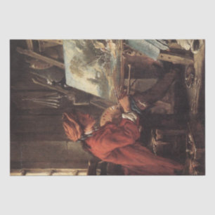 Papel De Seda O Pintor em Seu Estúdio (de François Boucher)