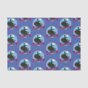 Papel De Seda O Polar Express Crachá Vintage