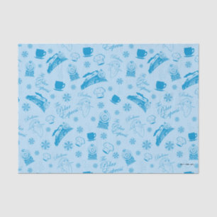 Papel De Seda O Polar Express   Padrão de Ícone de Feriado Azu