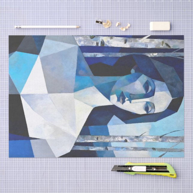 Papel De Seda O Porte de “Caelith” – Um Retrato Abstrato (Arte )