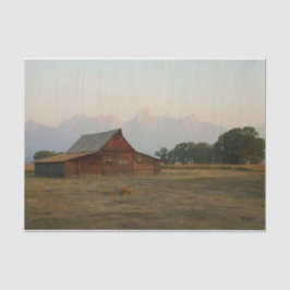 Papel De Seda O Red Wood Barn está derrubando seu telhado para n