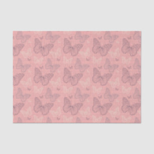 Papel De Seda O rosa da borboleta