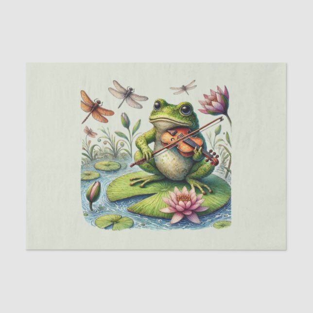 Papel De Seda O sapo bonito amava a dissociação (Frente )