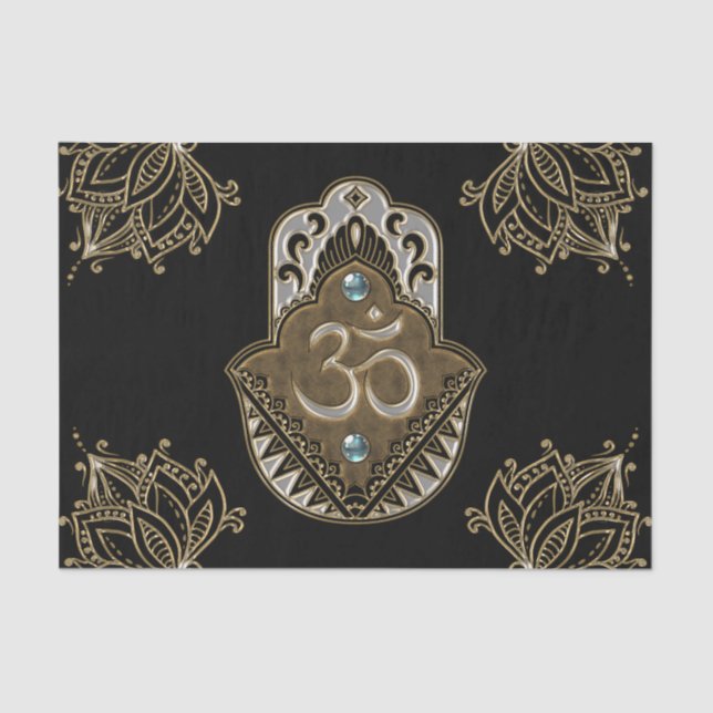 Papel De Seda O símbolo elegante Ohm. (Frente )