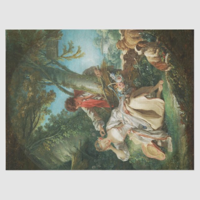 Papel De Seda O Sono Interrompido por François Boucher (Frente )