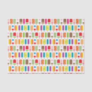 Papel De Seda O sorvete dos Popsicles barra a sobremesa