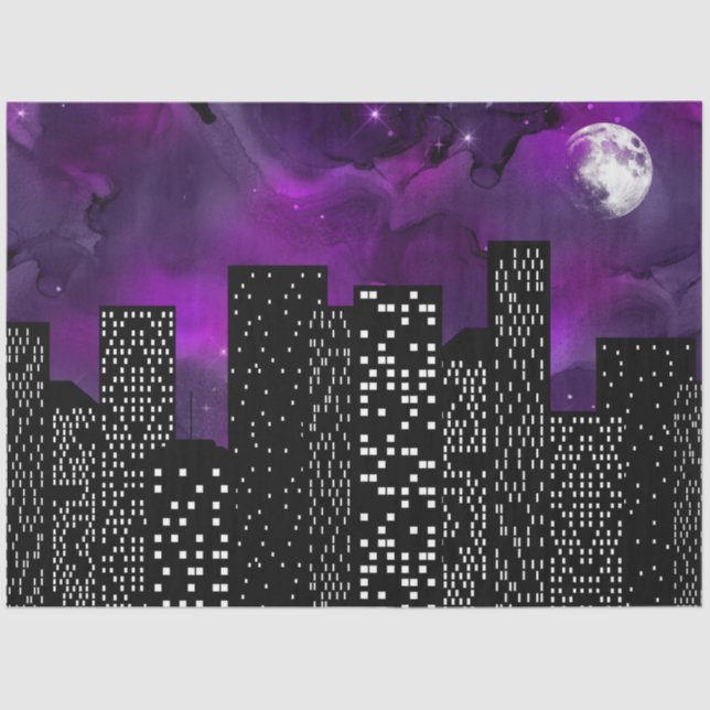 Papel De Seda O Starry Skyline Series Design 3 (Frente )