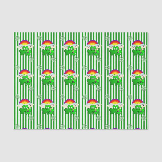 Papel De Seda O Tecido do Dia de São Patrício (Frente )