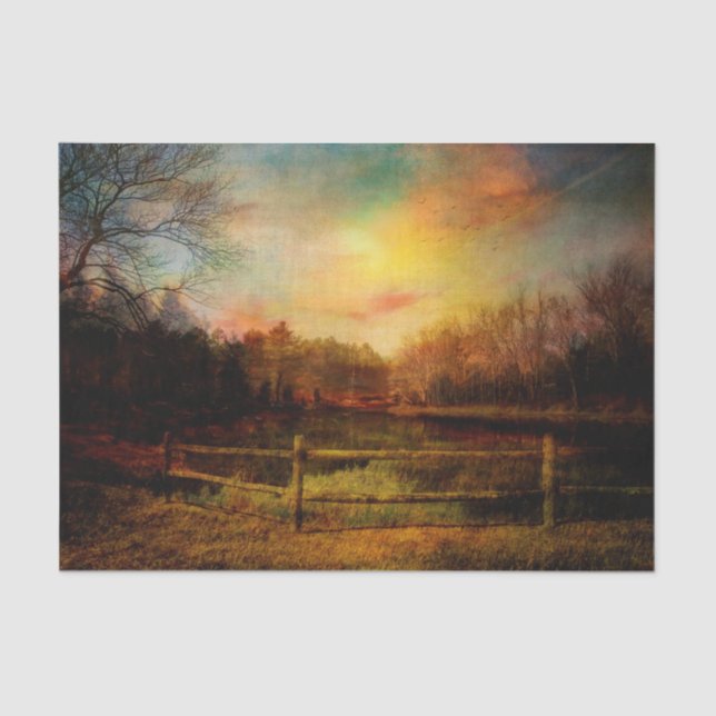 Papel De Seda O tecido Papel-Desperta o primavera (Frente )