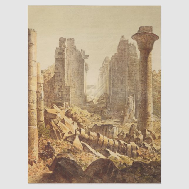 Papel De Seda O Templo de Karnak no Egito (Frente )