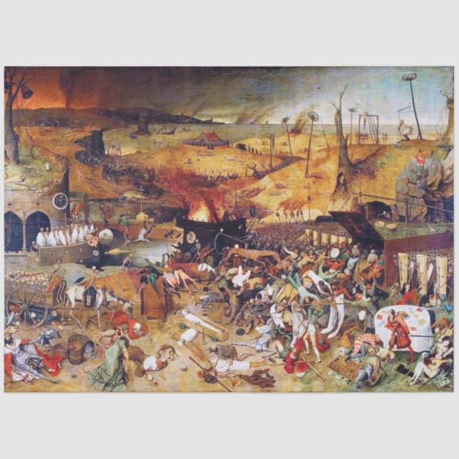 Papel De Seda O Triunfo da Morte, Pieter Bruegel (Frente )