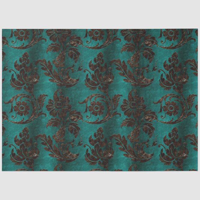 Papel De Seda O Velvet Série Bronze Design 7 (Frente )