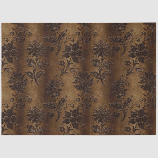 Papel De Seda O Velvet Série Bronze Design 8 (Frente )