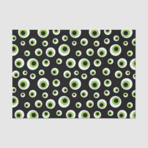 Papel De Seda O verde Eyeballs o teste padrão de   o Dia das