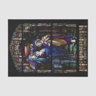 Papel De Seda O vôo ao Natal do vitral de Egipto