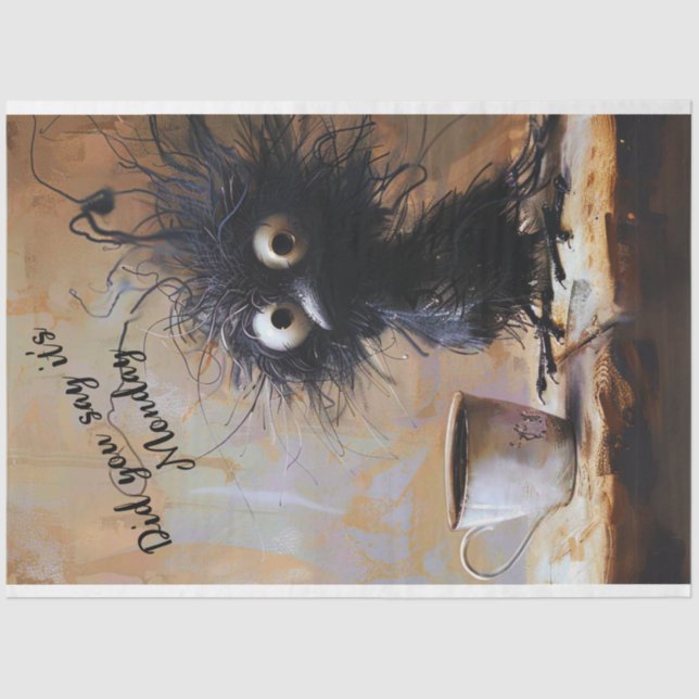 Papel De Seda O Wackadoodle De Despojo É Segunda-Feira Pássaro D (Frente )