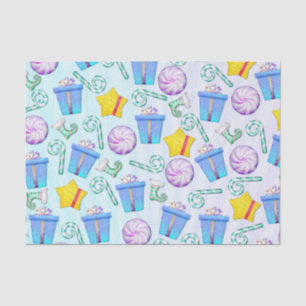 Papel De Seda O Whimsey Folk Art de Natal