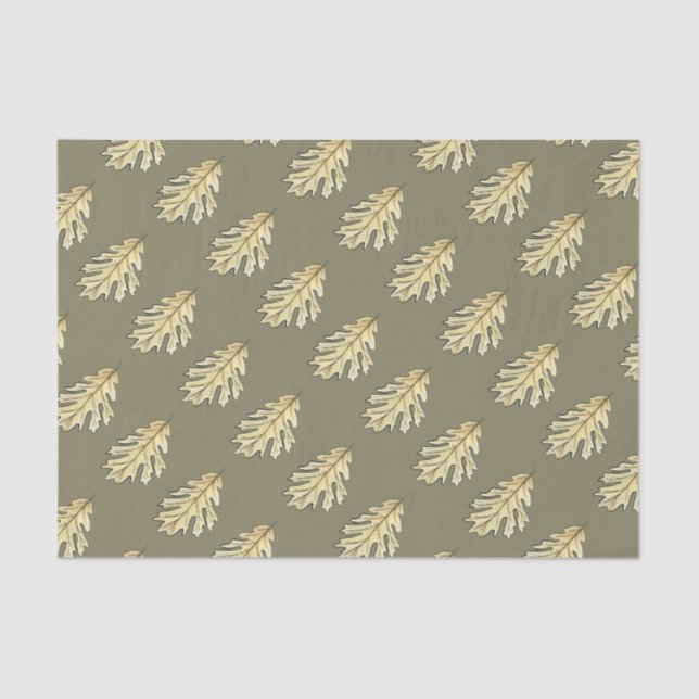 Papel De Seda Oak Leaf Watercolor (Frente )