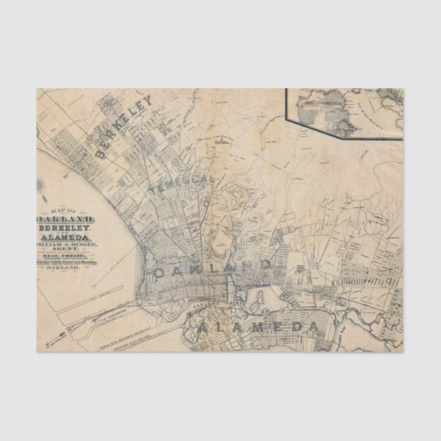 Papel De Seda Oakland, Berkeley, Alameda (Frente )