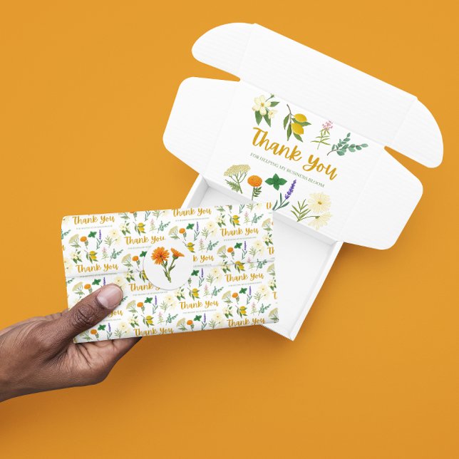 Papel De Seda Obrigado Documento sobre o tecido empresarial (Show your gratitude with this thank you apothecary tissue paper! )