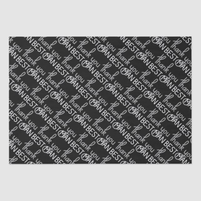 Papel De Seda Obrigado o melhor homem (Frente )