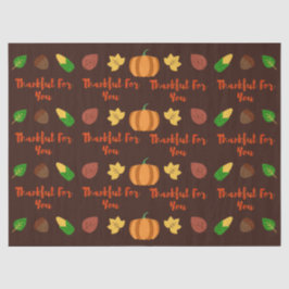 Papel De Seda Obrigado Por Você, Ação De Graças