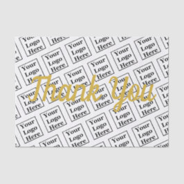 Papel De Seda Obrigado Roteiro com seu logotipo aqui Modelo