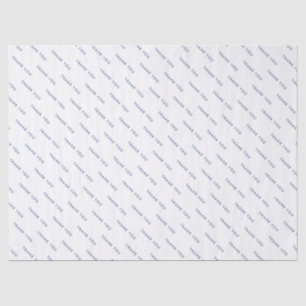 Papel De Seda Obrigado Simples Por Ter Embalagem Azul