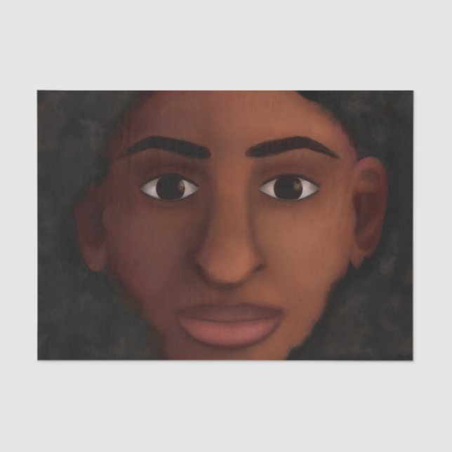 Papel De Seda Observação da mulher negra (Frente )