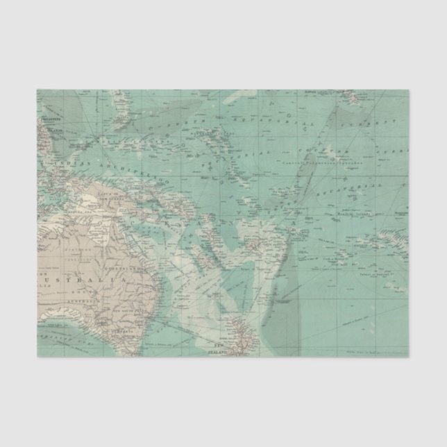 Papel De Seda Oceano de South Pacific (Frente )