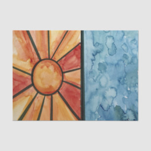 Papel De Seda Oceano Sol