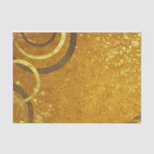 Papel De Seda Ochre Brown Dourado Glitter Rico moderno Na moda