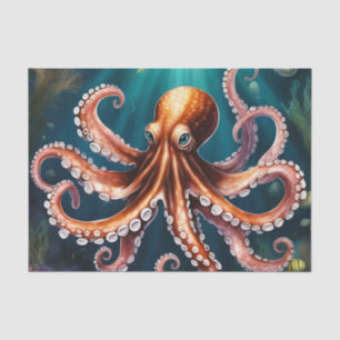 Papel De Seda Octopus Art Underwater