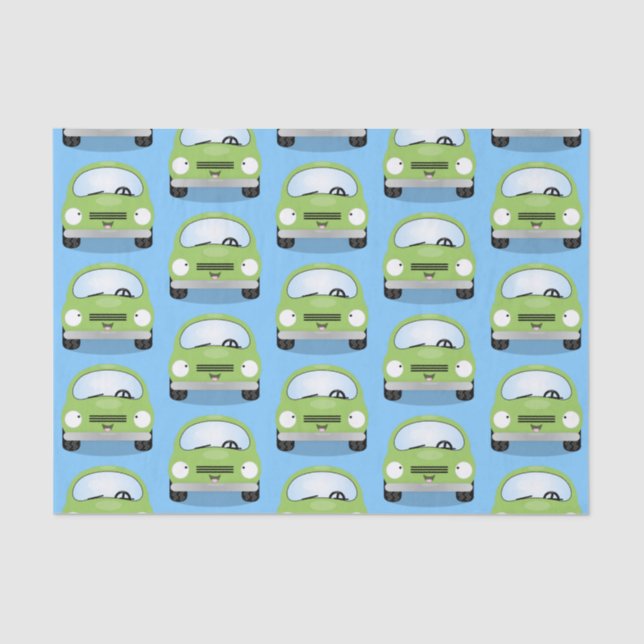 Papel De Seda Óculos de desenho animado de kawaii, bonitos (Frente )