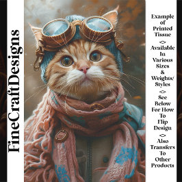 Papel De Seda Óculos de Gato Caprichosos e Fofos Estilo Steampun