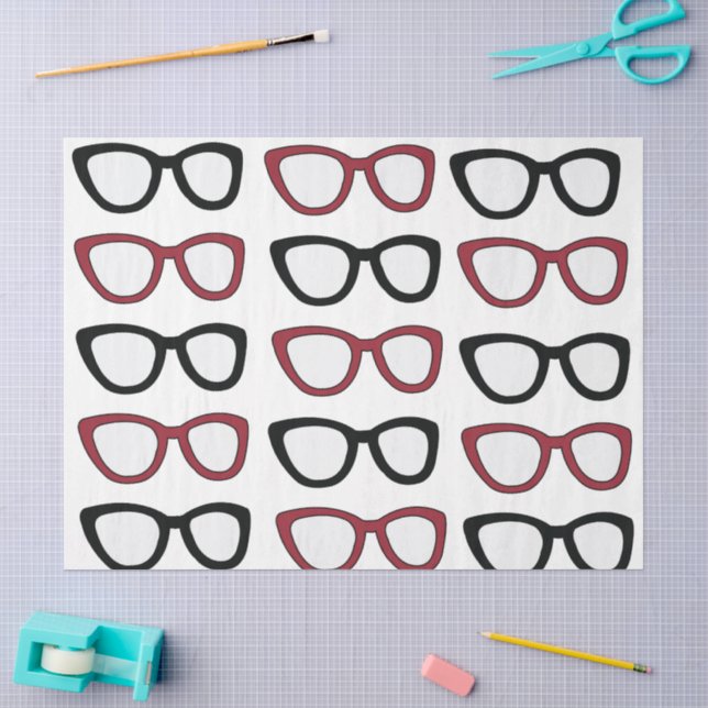 Papel De Seda Óculos de Grau Óculos Ótica Optometrista  (Arte )