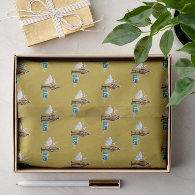 Papel De Seda Ode ao Balé Nutcracker Dourado (Presente)