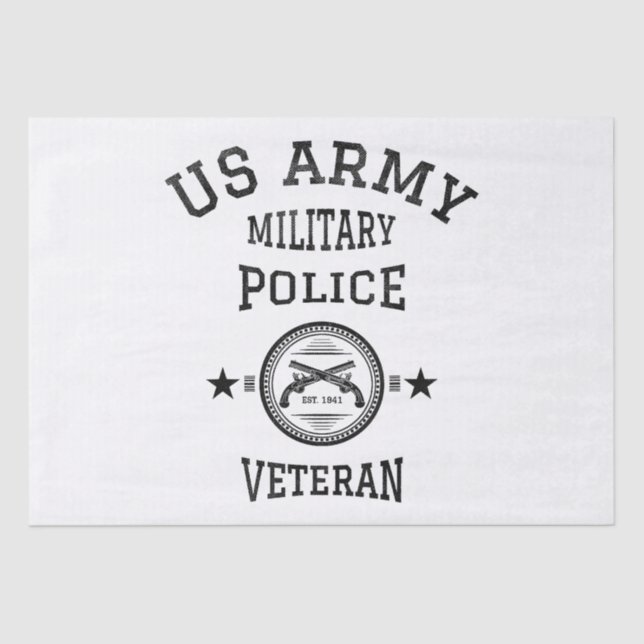 Papel De Seda Oficial de Polícia aposentado Veterano (Frente )