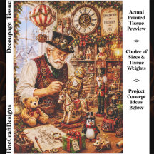 Oficina de Brinquedos de Natal Steampunk FV4 Decou