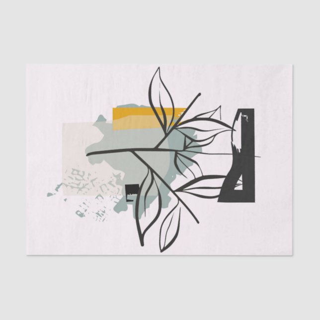 Papel De Seda ofícios de Decoupage de Arte de Linha (Frente )