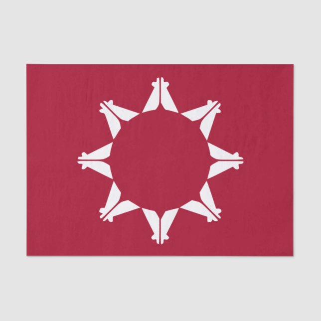 Papel De Seda Oglala Lakota Sioux Flag (Frente )